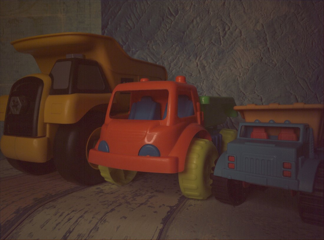 SIDD ground truth, toy trucks